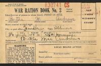 Ration book three, front